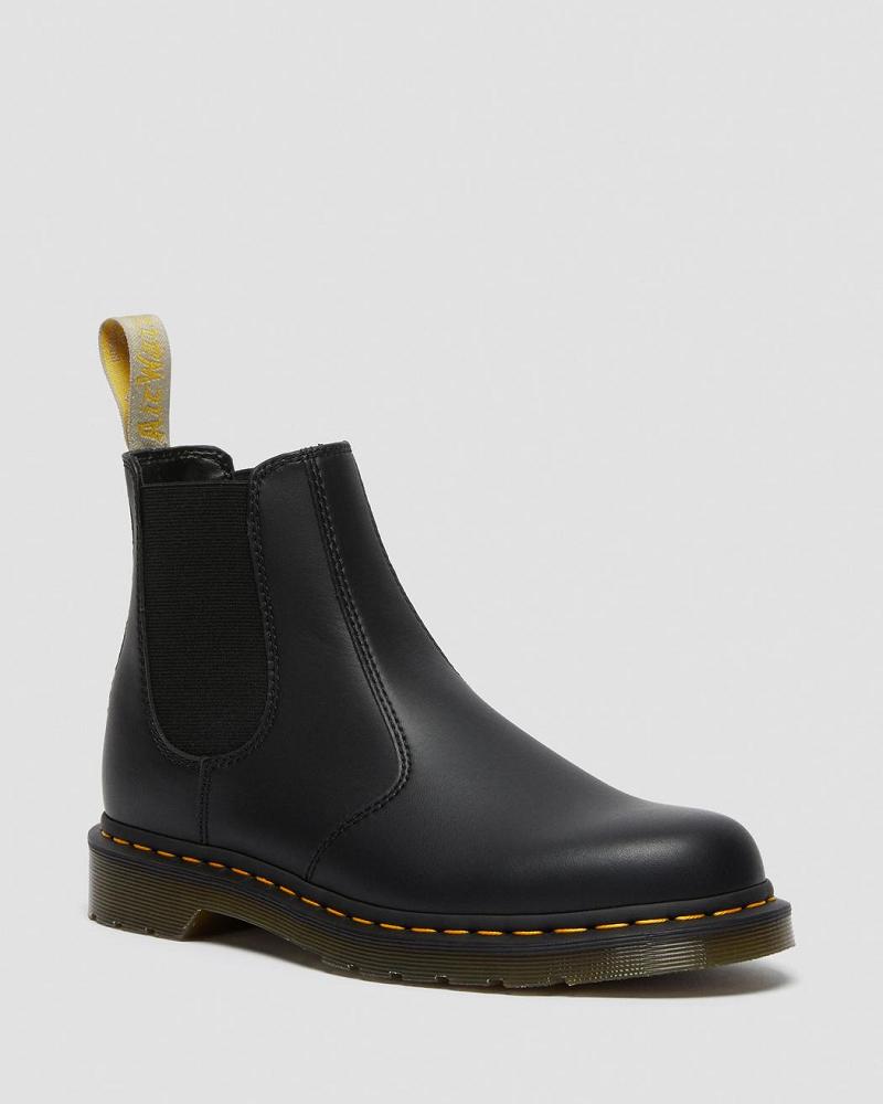 Botines Chelsea Dr Martens Vegan 2976 Felix Hombre Negros | MX 30OKI